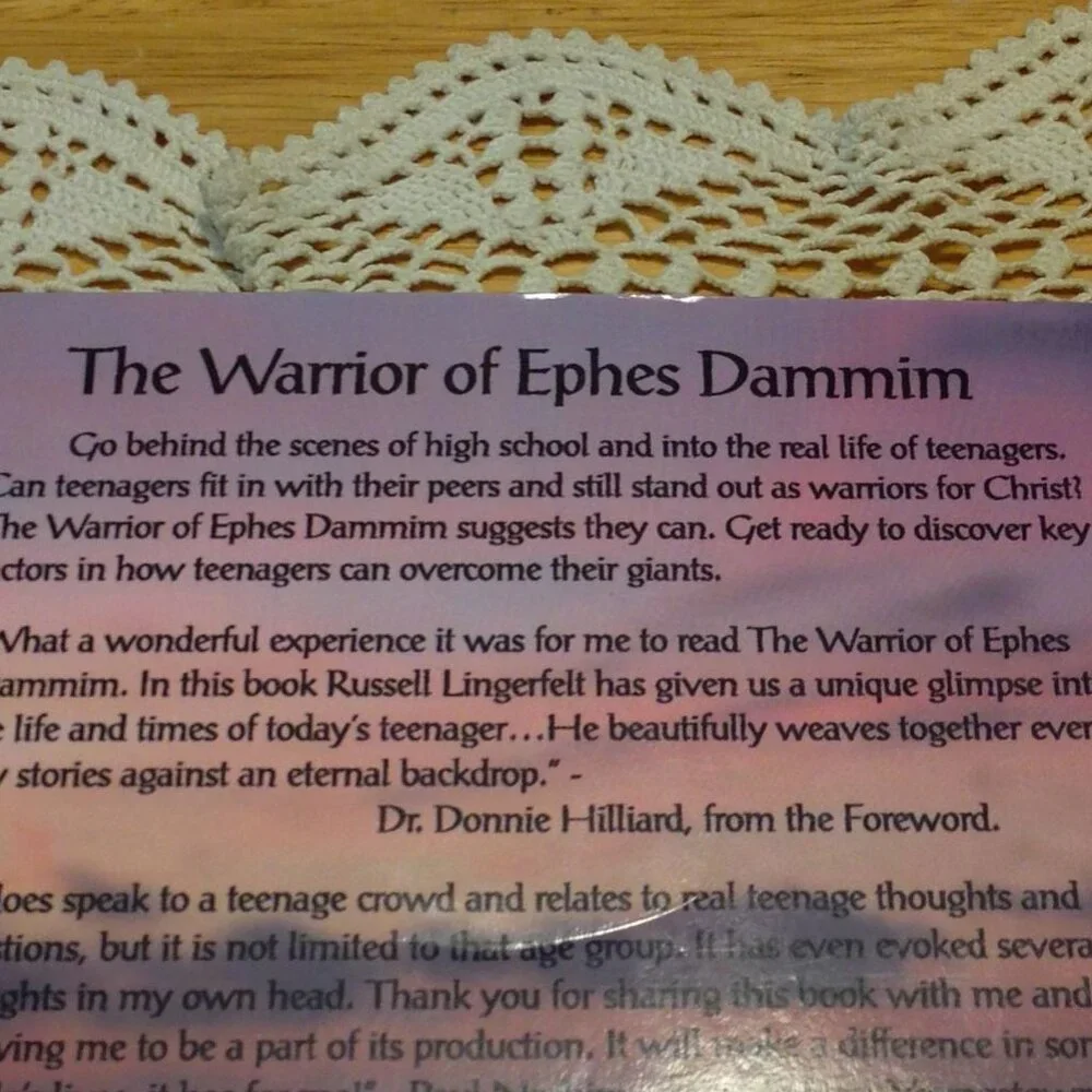 Book Sale! 3 for $10! Christian Teen Testimonial, Warrior of Ephes Dammim